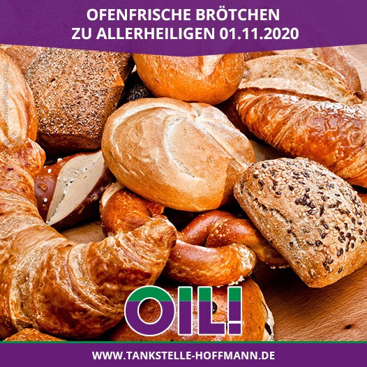 Ofenfrische Brötchen zu Allerheiligen 01.11.2020