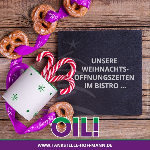 Unsere Weihnachts-Öffnungs­zeiten im Bistro …